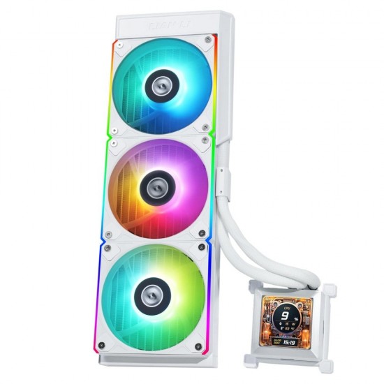 Lian Li HydroShift LCD 360MM RGB White Liquid Cooler